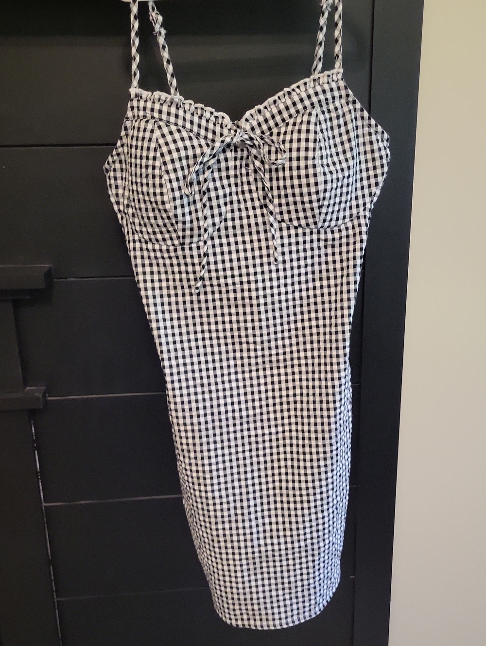 NOBO Black and White Gingham Mini Dress